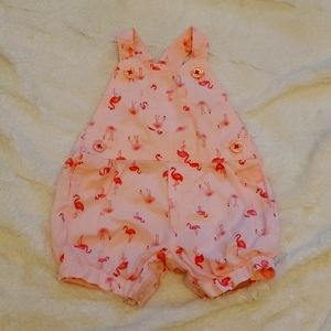 Pink Flamingo Overalls